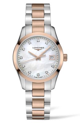 Longines Conquest Classic Diamond Index Bracelet Watch