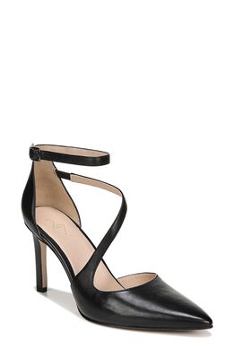 27 EDIT Naturalizer Abilyn Ankle Strap Pump in Black Leather