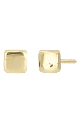 Bony Levy 14K Gold Square Cushion Stud Earrings in 14K Yellow Gold