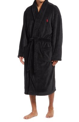 Polo Ralph Lauren Microfiber Men's Robe in Polo Black