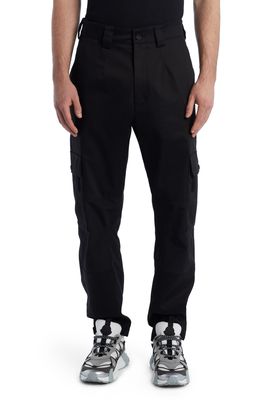 Moncler Stretch Cotton Cargo Pants in Black