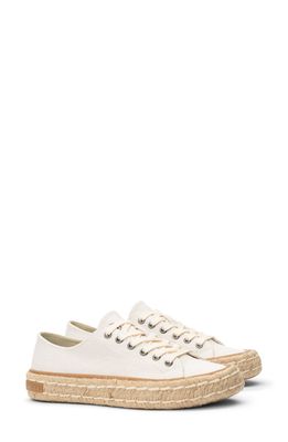 SeaVees Coronado Espadrille Sneaker in White Fabric