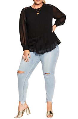 City Chic Lust After Top in Black