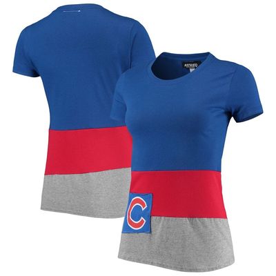 Women's Refried Apparel Royal Chicago Cubs Sustainable Fitted T-Shirt
