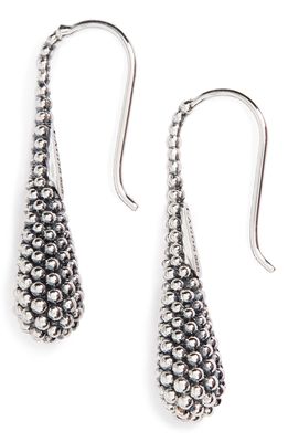 LAGOS Sterling Silver Caviar Teardrop Earrings