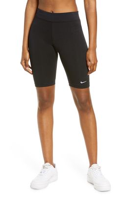 Nike Sportswear Essential Bike Shorts in Black/White