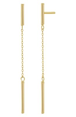 Bony Levy 14K Gold Linear Drop Earrings in 14K Yellow Gold
