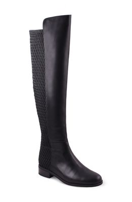 AquaDiva Misty Water Resistant Boot in Black Leather