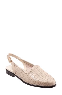 Trotters Lena Flat in Bone Leather