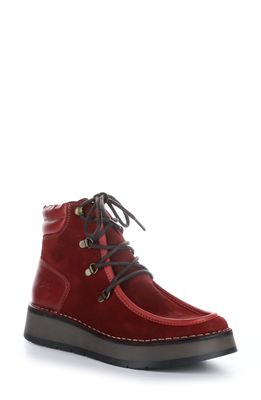Fly London Roxa Chukka Boot in 003 Red Oil Suede/Rug