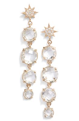 Anzie North Star Drop Earrings in Gold