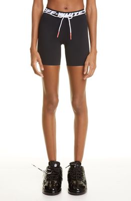Off-White Athletic Logo Band Bike Shorts in Black
