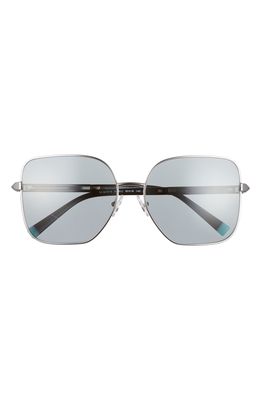 Tiffany & Co. 60mm Square Sunglasses in Gunmetal/Grey