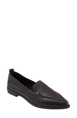 Bueno Blazey Pointed Toe Flat in Black Leather