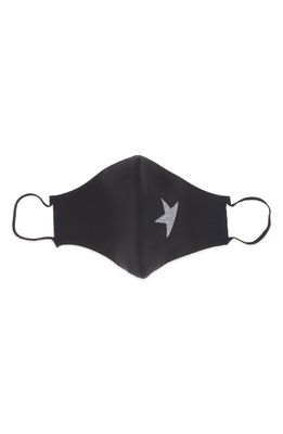 Golden Goose Star Logo Adult Face Mask in Black/Silver