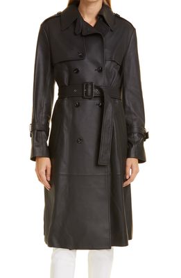 KOBI HALPERIN Ezra Leather Coat in Black
