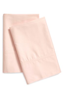 Nordstrom at Home 400 Thread Count Standard Pillowcases in Pink Peony Bud
