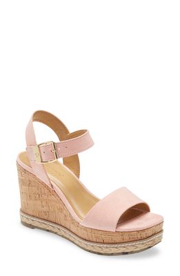Cool Planet by Steve Madden Junee Wedge Sandal in Blush Fabric