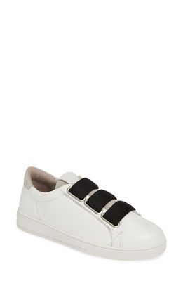 Blackstone RL82 Slip-On Sneaker in White/Black Leather