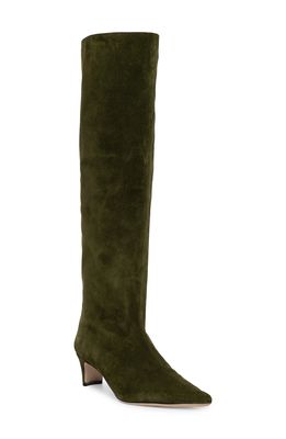 STAUD Wally Knee High Boot in Olive