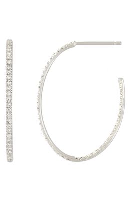 Bony Levy Diamond Inside Out Hoop Earrings in White Gold