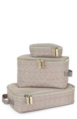 Itzy Ritzy Set of 3 Travel Diaper Bags in Beige