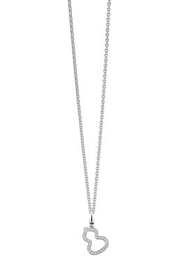 Qeelin Small Wulu Diamond Pendant Necklace in White Gold