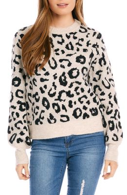 Karen Kane Leopard Crewneck Sweater