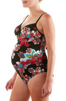 Cache Coeur Vahine One-Piece Maternity Swimsuit in Multicolor