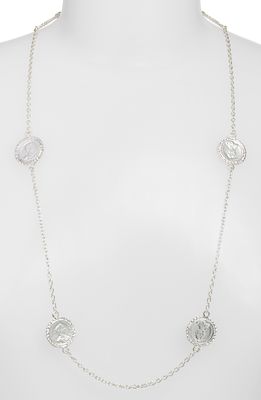 Karine Sultan Station Necklace in Silver