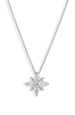 Kwiat Diamond Star Pendant Necklace in Platinum