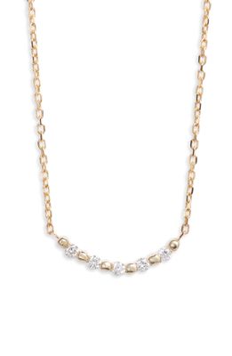 Jennie Kwon Designs Pizzicato Diamond Frontal Necklace in 14K Yellow