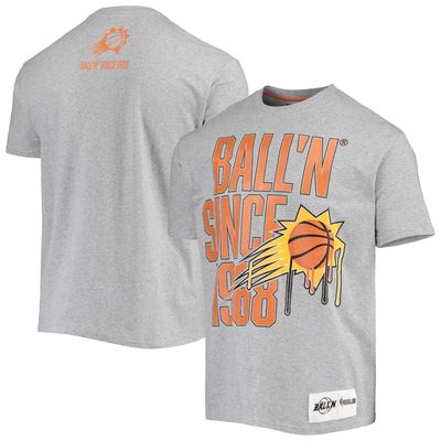 BALL-N Men's BALL'N Heathered Gray Phoenix Suns Since 1968 T-Shirt in Heather Gray