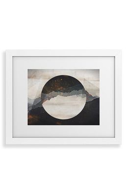 Deny Designs Another World Framed Art Print in White Frame 16X20