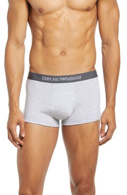 Emporio Armani Assorted 3-Pack Cotton Trunks in Grey/White/Black