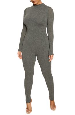 Naked Wardrobe The NW Jumpsuit in Charcoal