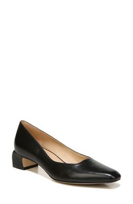 27 EDIT Naturalizer Florence Square Toe Pump in Black Leather