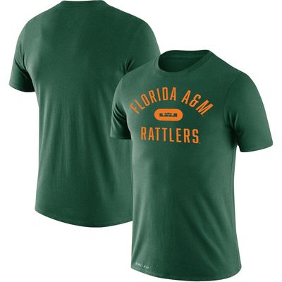 Men's Nike x LeBron James Green Florida A & M Rattlers Collection Legend Performance T-Shirt