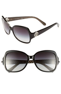 Tory Burch 'So Glam' 57mm Sunglasses in Grey