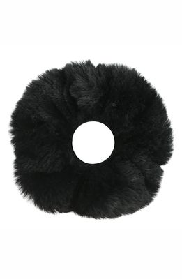 Alexandre de Paris Faux Fur Scrunchie in Black
