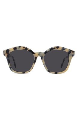 Loewe 55mm Round Sunglasses in Blonde Havana /Smoke