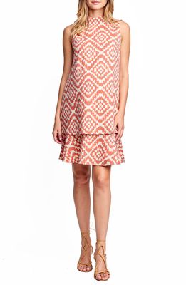 Maternal America Lucy Maternity Dress in Apricot Tapestry