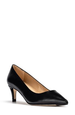 Jon Josef Tina Pointed Toe Pump in Black Leather