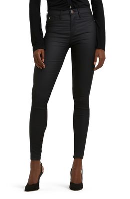 River Island Molly Mid Rise Skinny Jeans in Black