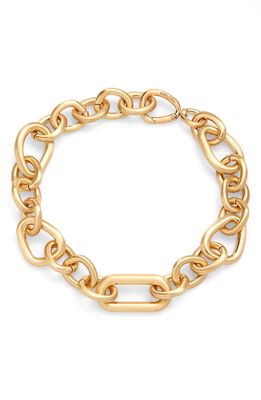 Cult Gaia Reyes Chain Necklace in Brushed Brass