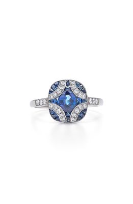 Kwiat Blue Sapphire & Diamond Argyle Cocktail Ring