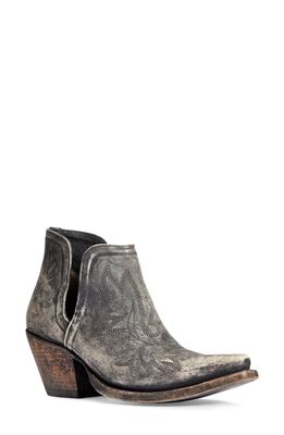 Ariat Dixon Western Bootie in Distressed Grey Leather