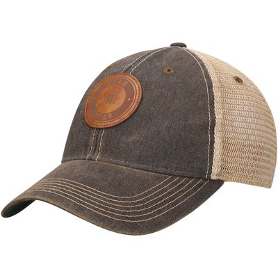 LEGACY ATHLETIC Men's Black Utah Utes Target Old Favorite Trucker Snapback Hat