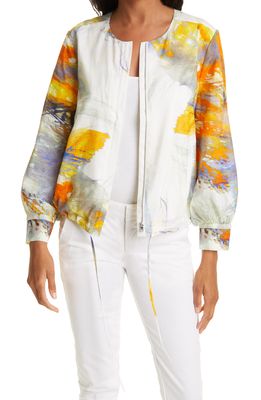 KOBI HALPERIN Miley Cotton & Silk Jacket in Mandarin Multi