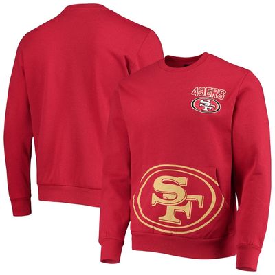 Men's FOCO Scarlet San Francisco 49ers Pocket Pullover Sweater